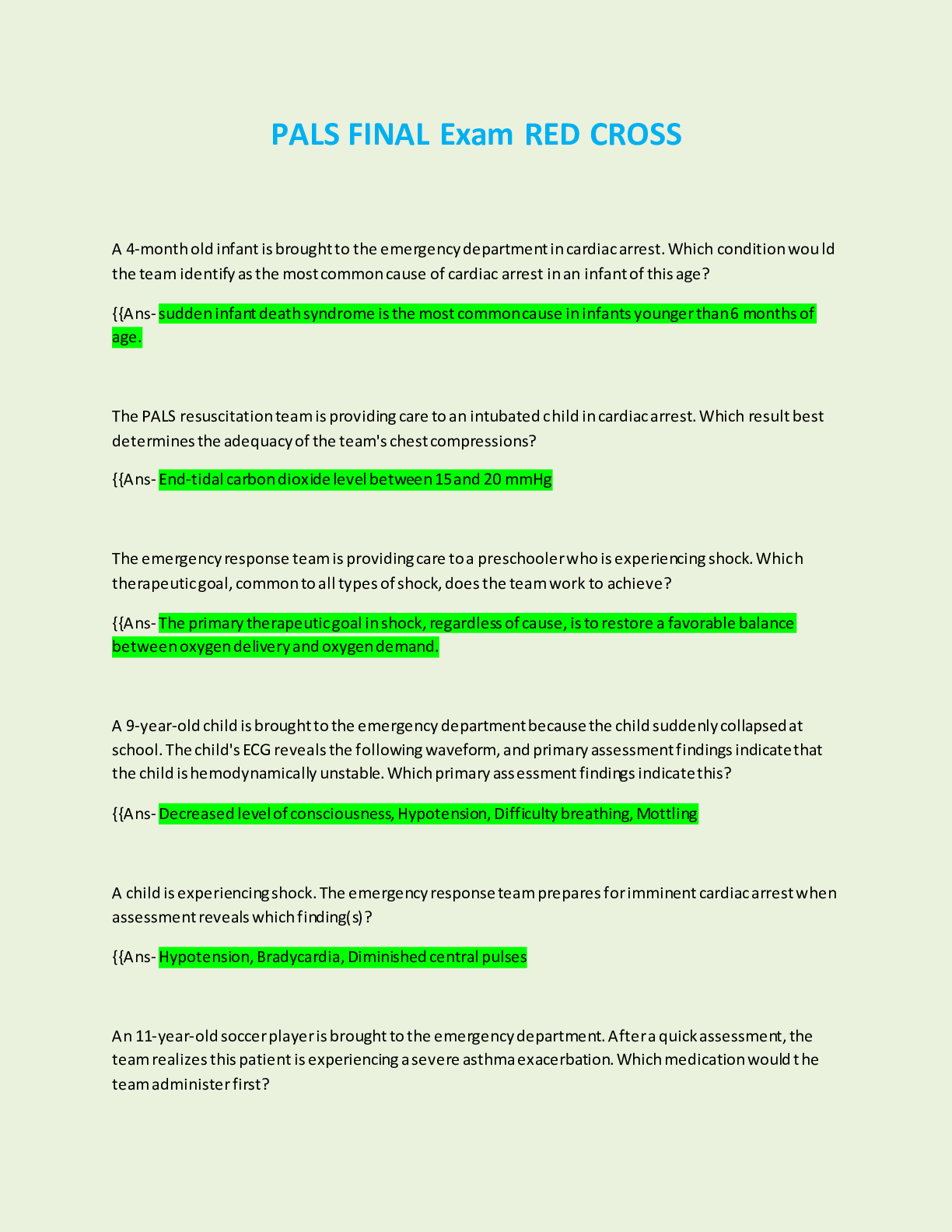 Preview image for Strategy (Micro) Final Exam: PALS FINAL RED CROSS; 2022/2023 (Solved)